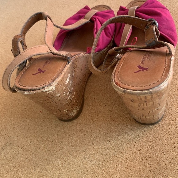 Cork platforms American Eagle Pink Shoes - Picture 4 of 8